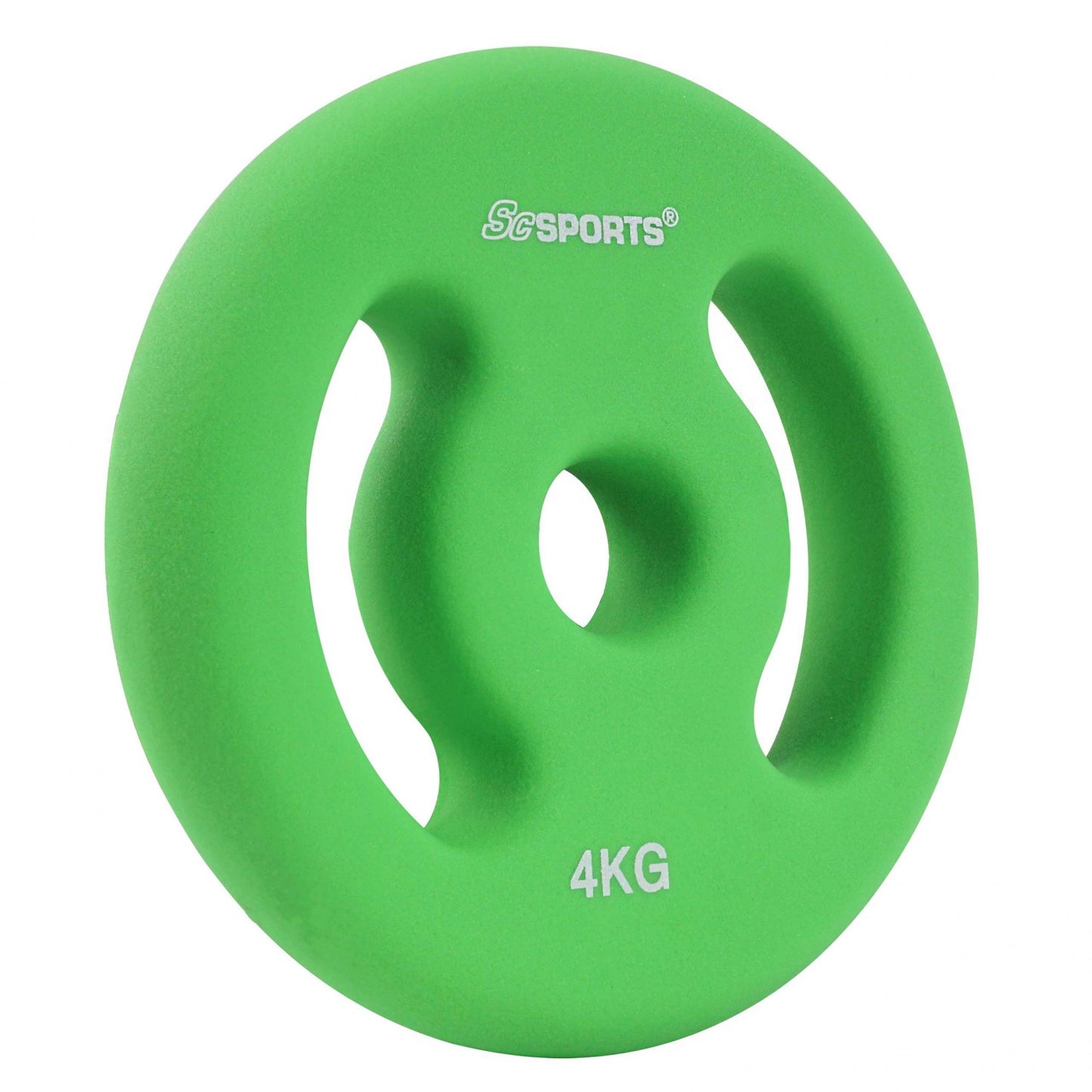ScSPORTS Weight plates set 8 kg - 2 x 4 kg - Vinyl - 30 mm