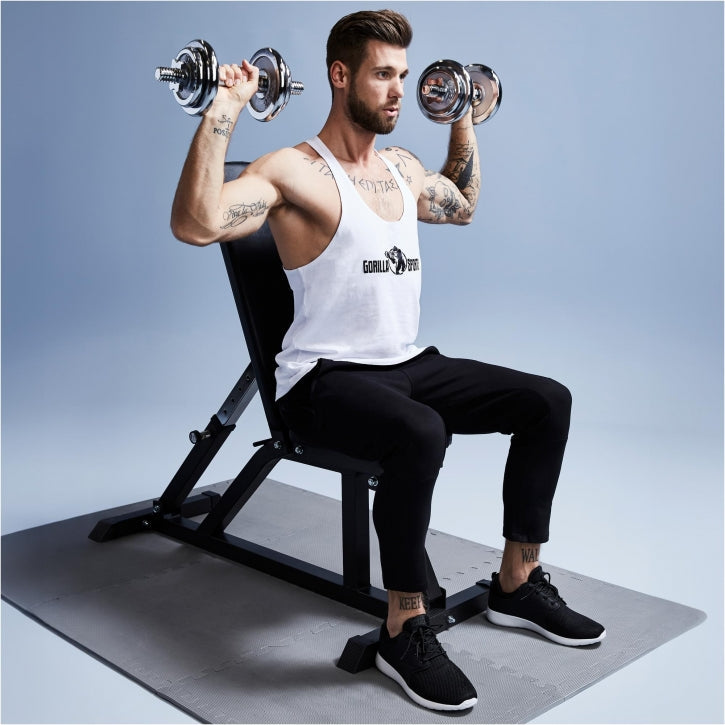 Dumbbell set 20 kg + 2 x 5 kg Chrome - Screw cap 30 mm