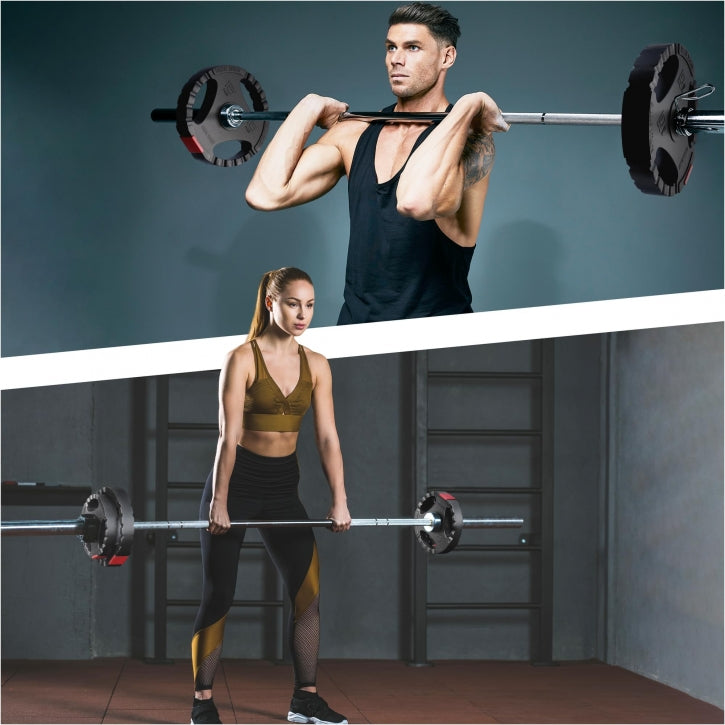 Voordeelbundel 30 kg - (2 x 10 en 2 x 5 kg) Olympische Halterschijven Gripper kunststof 50/51 mm