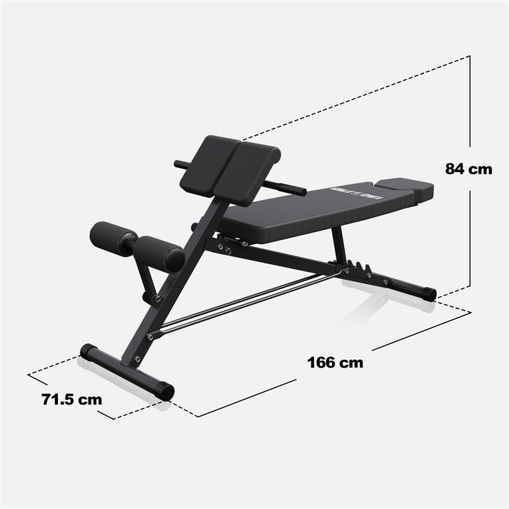 Halterbank met Hyperextensie