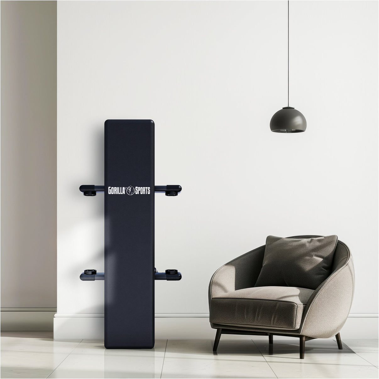 Inklapbare vlakke fitnessbank