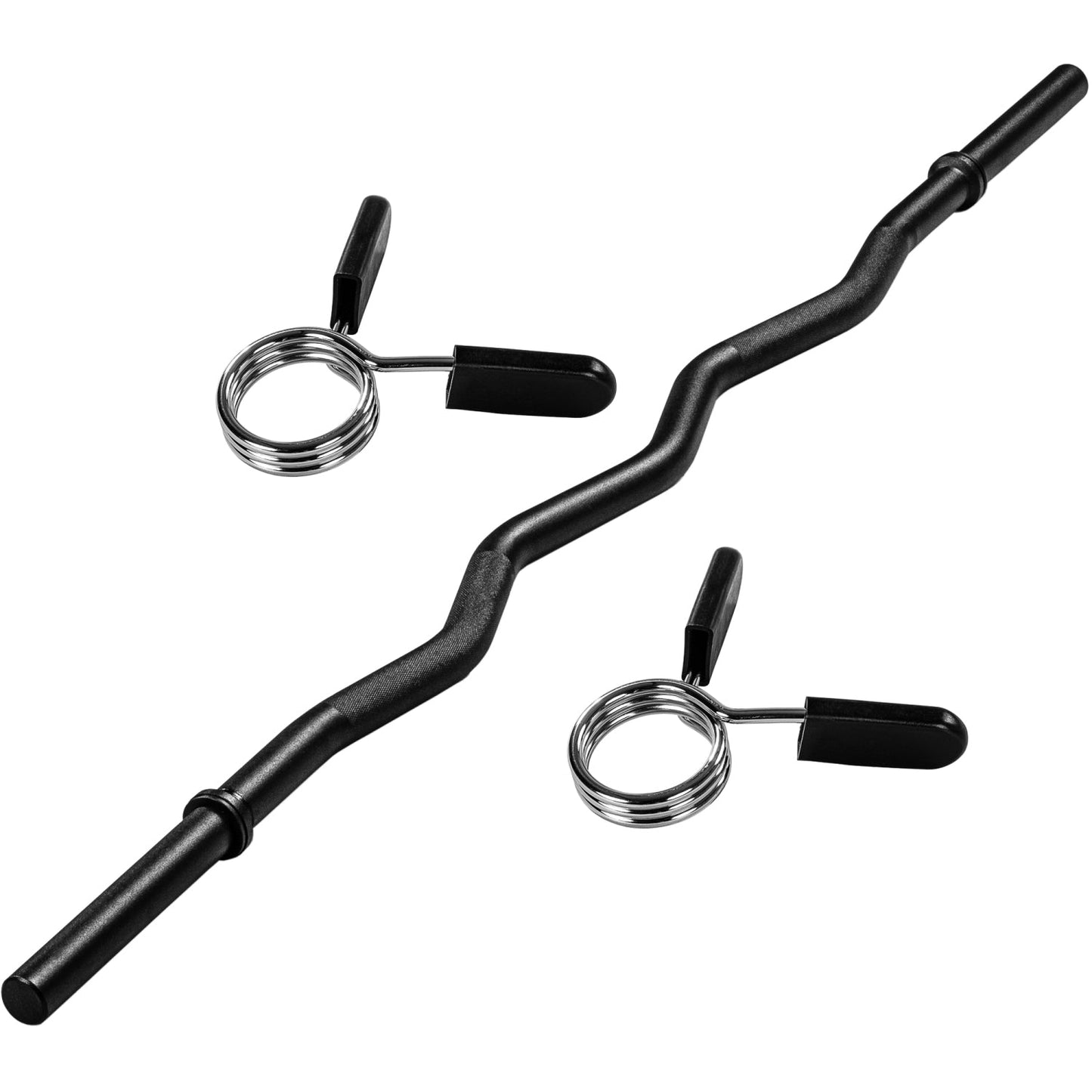 EZ-Curl bar 130 cm Spring closure - 30 mm Black
