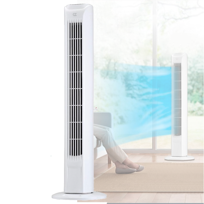 FlinQ Tower fan with remote control and timer function