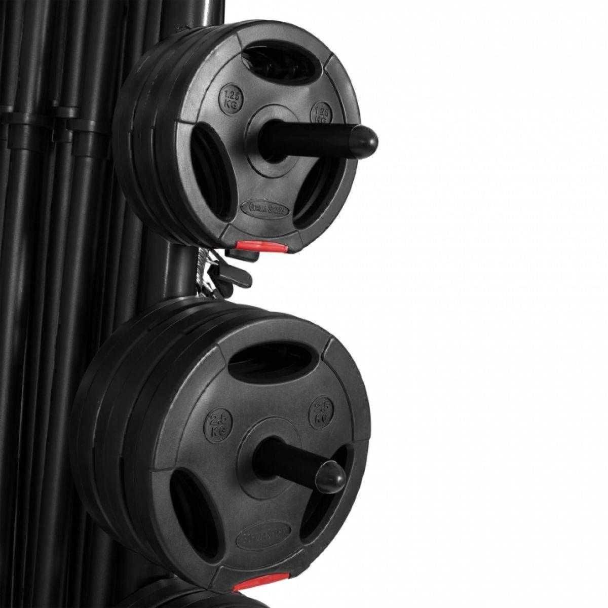 Universele standaard voor halterschijven en stangen