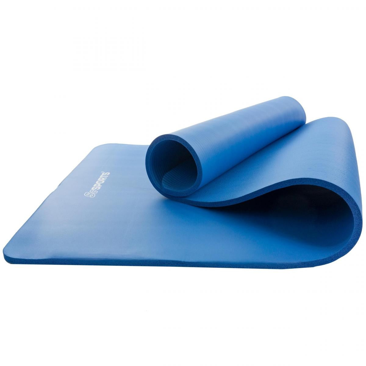 ScSports - Fitnessmat - 190 cm x 80 cm x 1,5 cm - Blauw