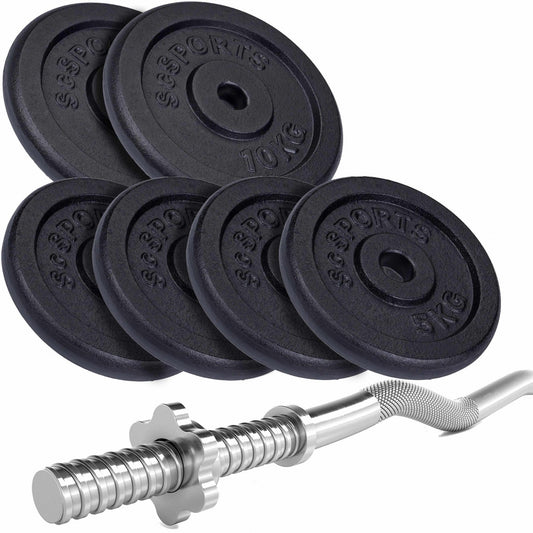 ScSPORTS EZ-Curlset 47 kg Fonte - 30 mm