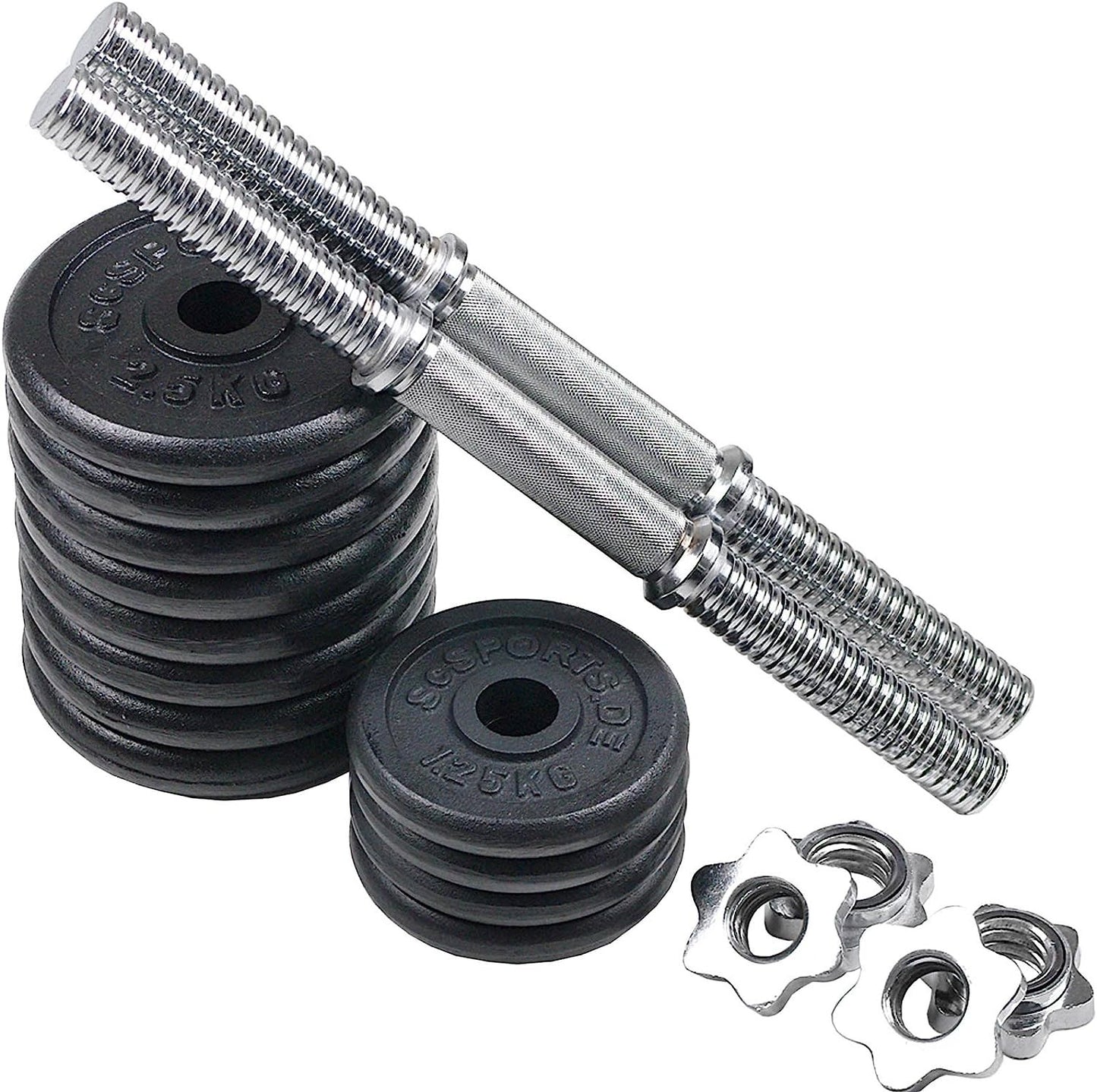 ScSPORTS Dumbellset 30 kg Gietijzer