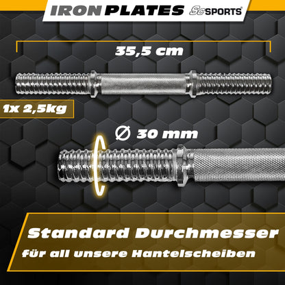 ScSPORTS Dumbell 10 kg Gietijzer