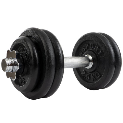 ScSPORTS Dumbell 15 kg Gietijzer 42 cm - 30 mm