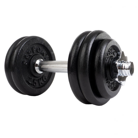 ScSPORTS Dumbell 15 kg Gietijzer 42 cm - 30 mm