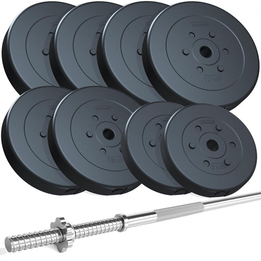 Ensemble d'haltères ScSPORTS 74 kg Plastique - 30 mm