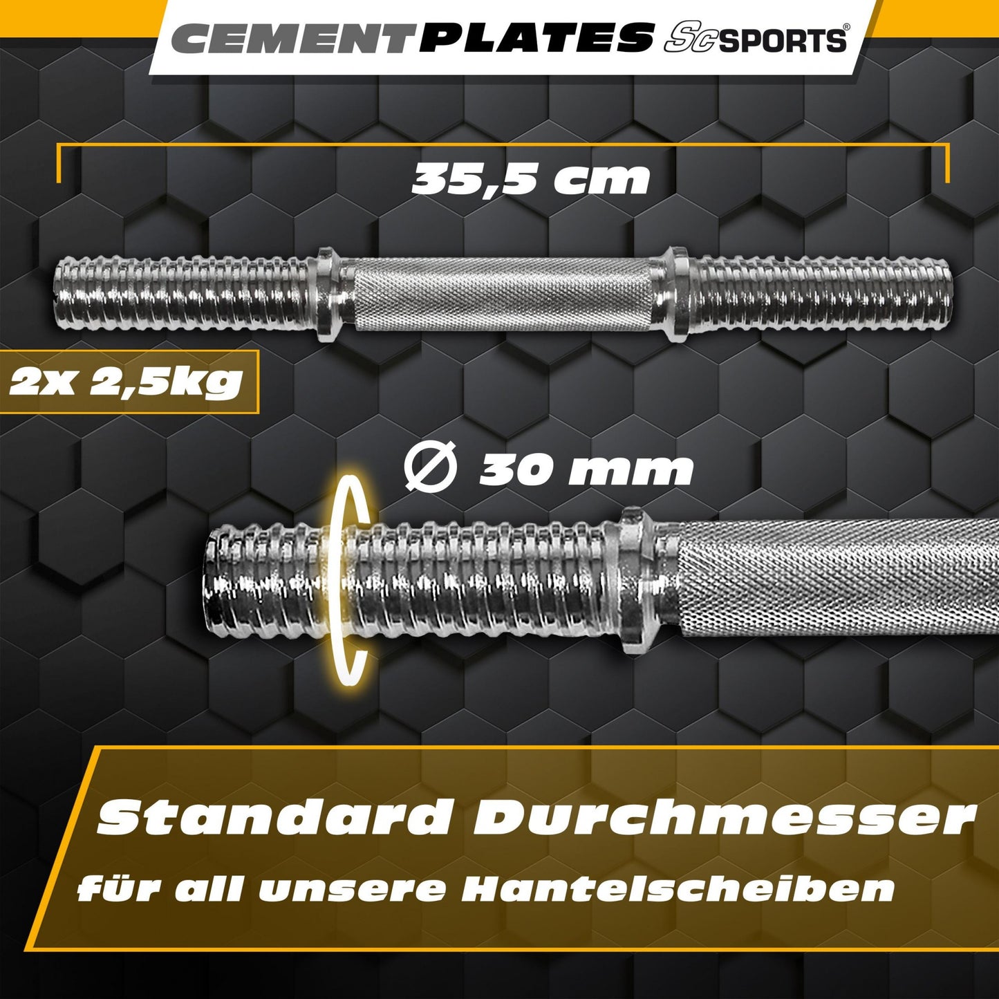 ScSPORTS EZ-Curlset 66 kg Plastique - 30 mm