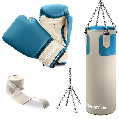 Set de boxe ScSPORTS 25 kg Beige/Pétrole