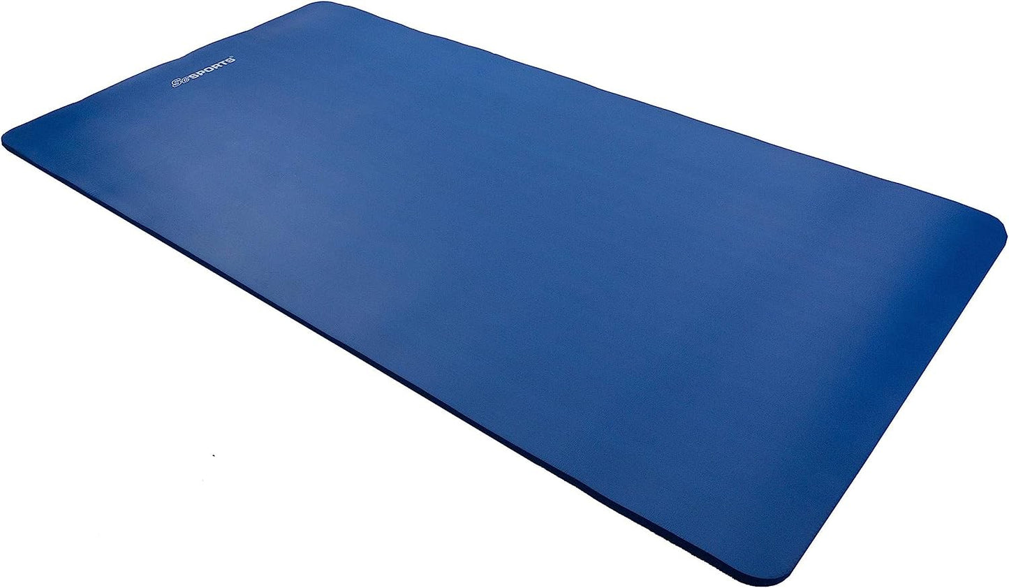 Tapis de yoga ScSPORTS 190 cm x 80 cm x 1,5 cm - Bleu foncé