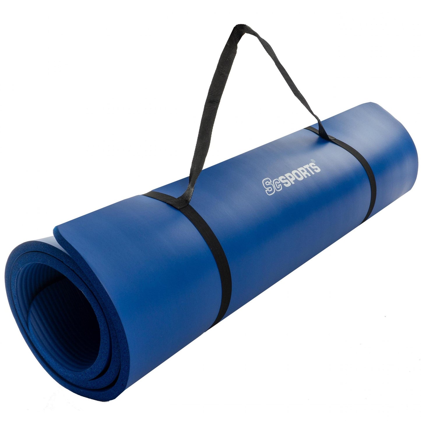 ScSPORTS Yogamat  190 cm x 80 cm x 1,5 cm - Donker blauw