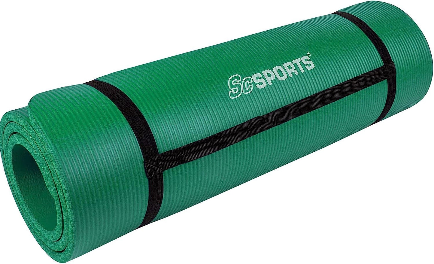 Tapis de yoga ScSPORTS 190 cm x 80 cm x 1,5 cm - Vert