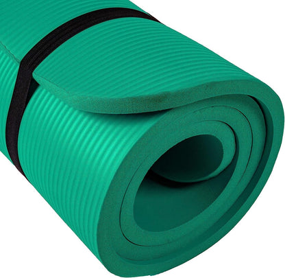 Tapis de yoga ScSPORTS 190 cm x 80 cm x 1,5 cm - Vert