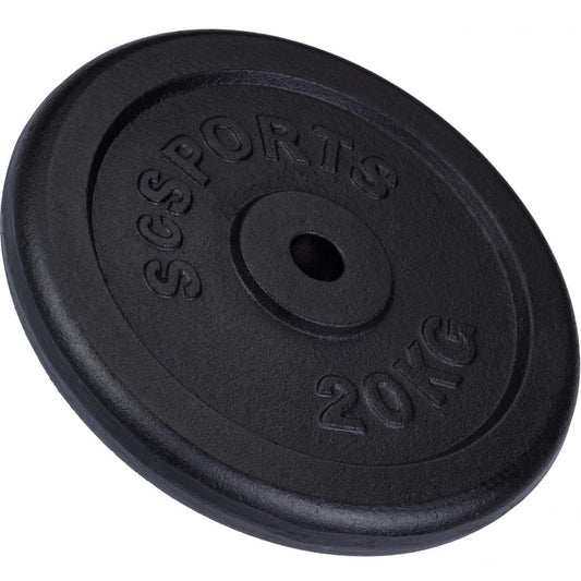 Disque de poids ScSPORTS 20 kg en fonte - 30 mm