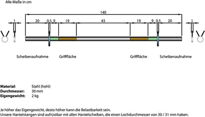 ScSPORTS Halterset 20 kg