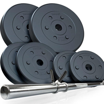 Set d'haltères ScSPORTS 20 kg plastique - 30 mm