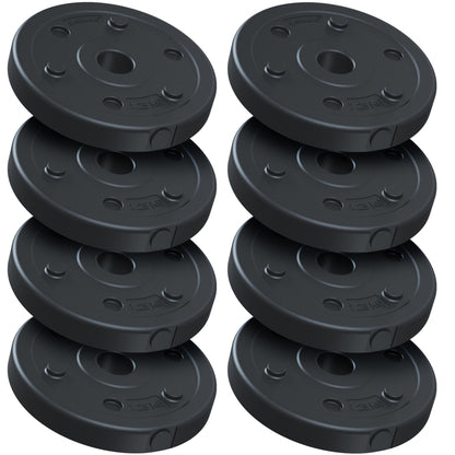 Jeu de disques de poids ScSPORTS 10 kg - 8 x 1,25 kg - Fonte - 30 mm