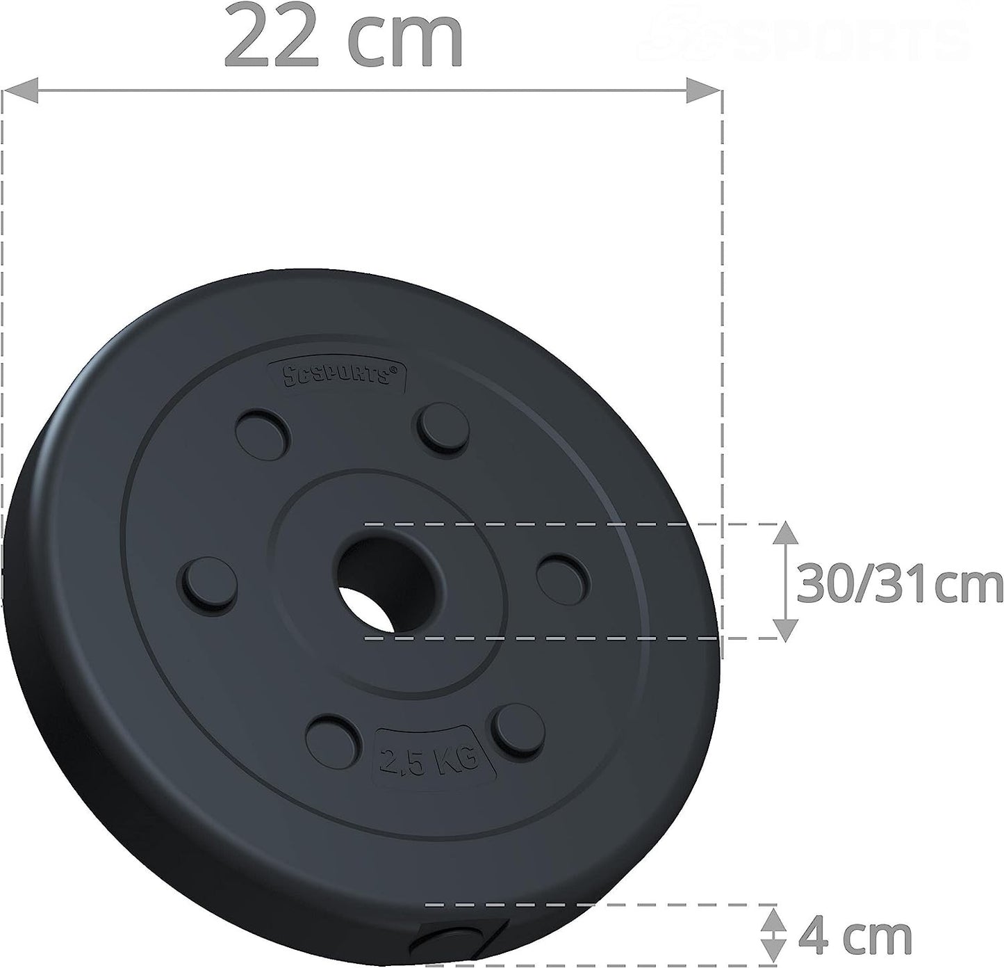 Ensemble d'haltères ScSPORTS 27,5 kg