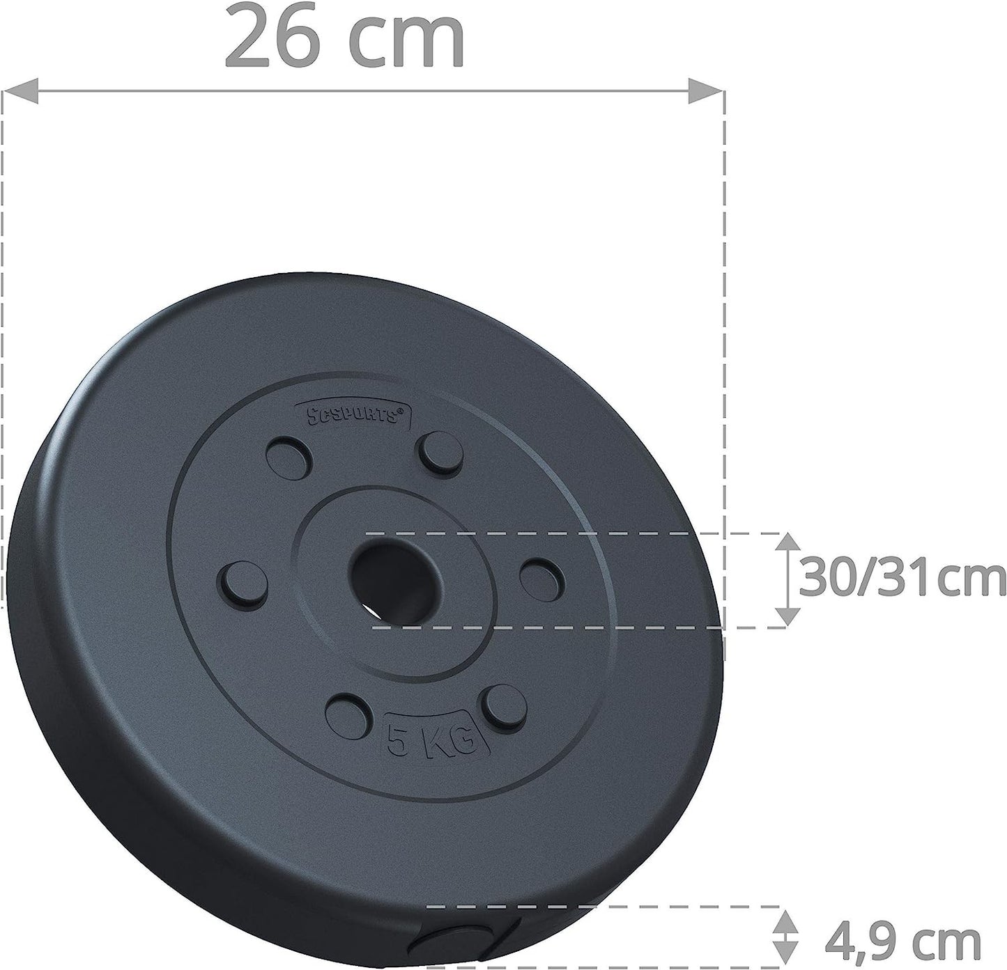 Ensemble d'haltères ScSPORTS 17,5 kg