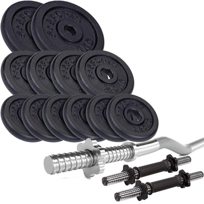 ScSPORTS EZ-curl set 34,5 kg Gietijzer