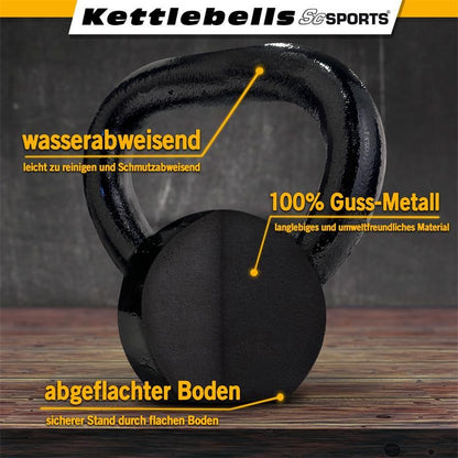 ScSPORTS Kettlebell 12 kg Fonte Grise