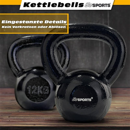 ScSPORTS Kettlebell 12 kg Fonte Grise