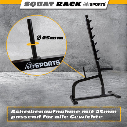 ScSPORTS Squat Rack Zwart