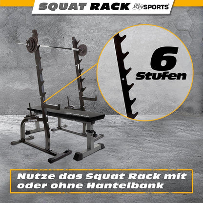 ScSPORTS Squat Rack Zwart