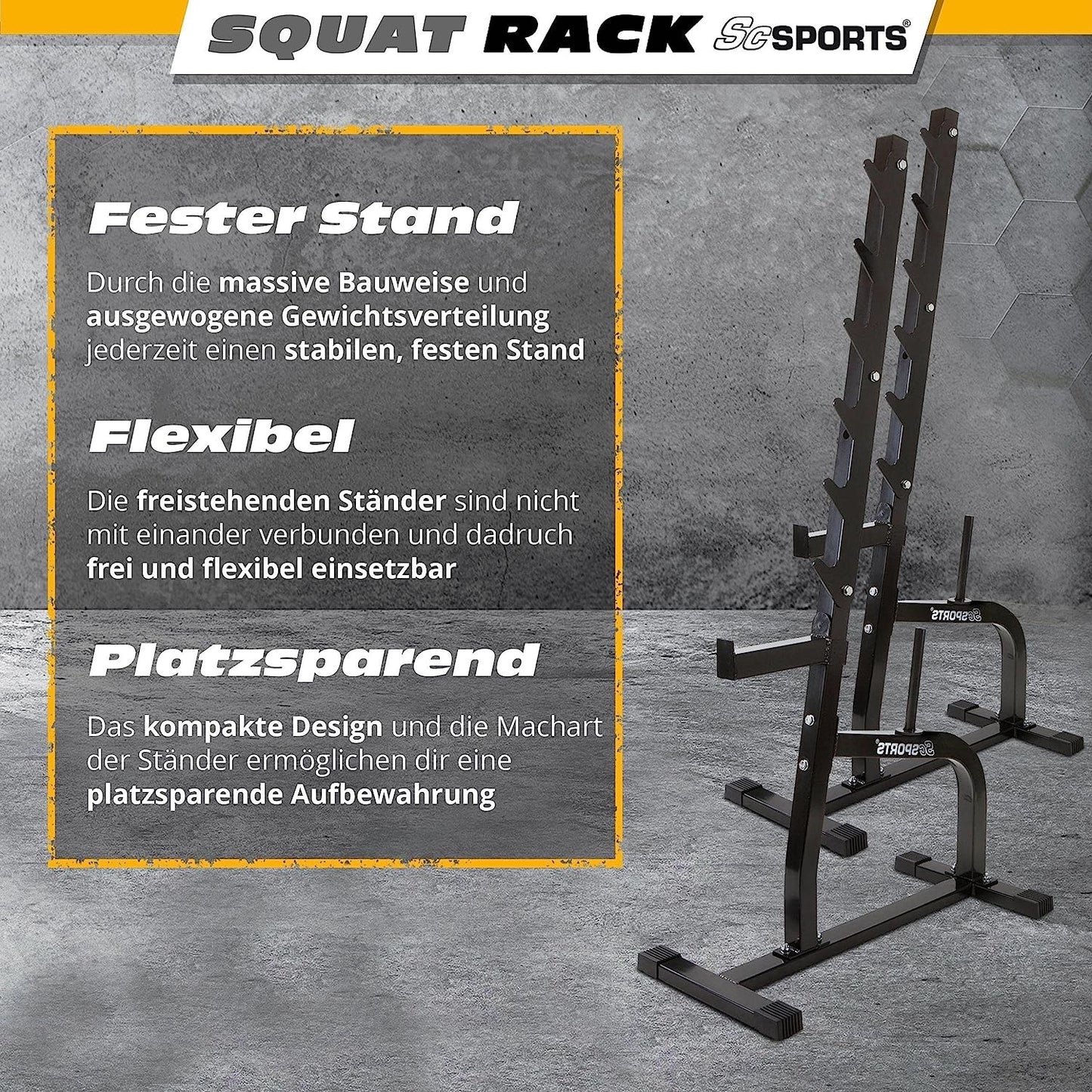 ScSPORTS Squat Rack Zwart