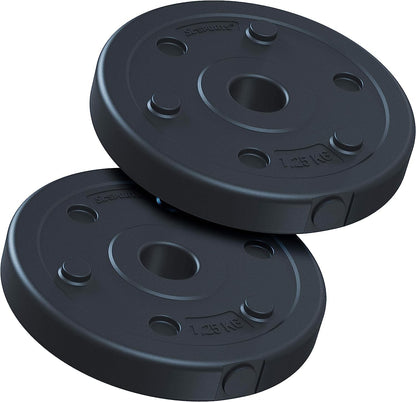 ScSPORTS Halterschijven set 2,5 kg - 2 x 1,25 kg - Kunststof - 30 mm