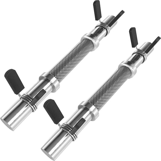 Lot de 2 barres d'haltères ScSPORTS Spring Lock - 35,5 cm - 30 mm