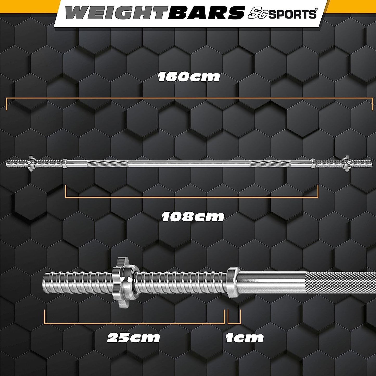 Ensemble d'haltères ScSPORTS 45 kg en fonte