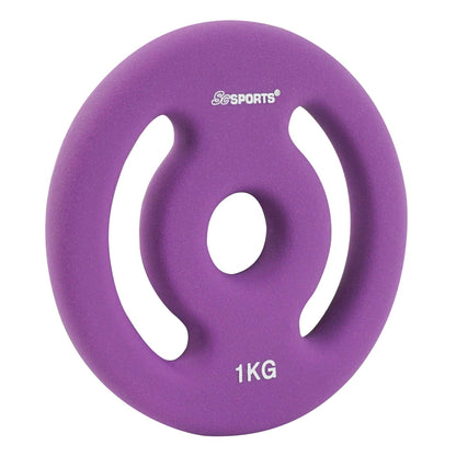 ScSPORTS Halterschijven set 2 kg - 2 x 1 kg Vinyl - 30 mm