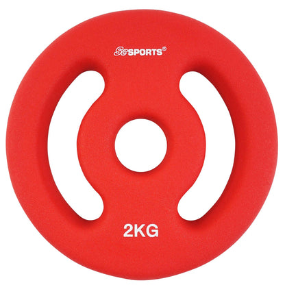 Ensemble de disques de poids ScSPORTS 4 kg - 2 x 2 kg Vinyle - 30 mm