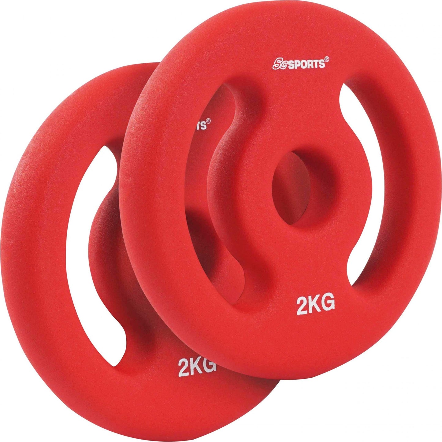 ScSPORTS Halterset 32 kg Gietijzer met rubbercoating - 30 mm