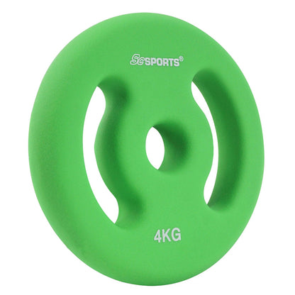 ScSPORTS Halterschijven set 8 kg - 2 x 4 kg - Vinyl - 30 mm