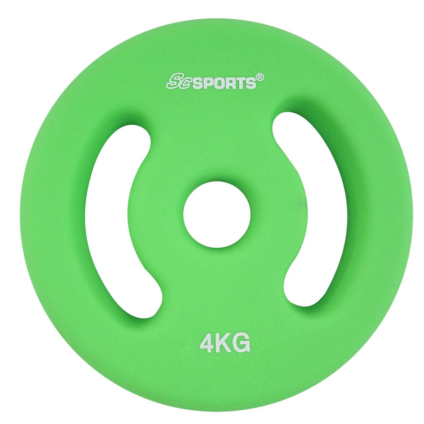 Set de disques de poids ScSPORTS 8 kg - 2 x 4 kg - Vinyle - 30 mm