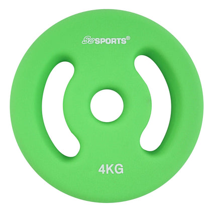 ScSPORTS Halterschijven set 8 kg - 2 x 4 kg - Vinyl - 30 mm