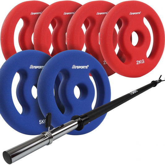 ScSPORTS Halterset 20 kg Neopreen - 30 mm