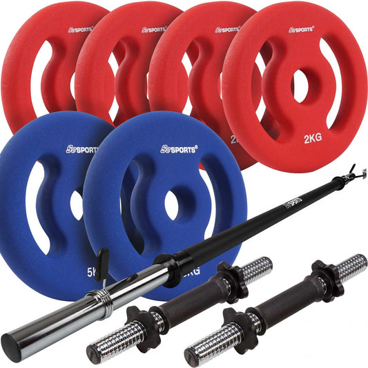 Ensemble d'haltères ScSPORTS 21 kg en néoprène