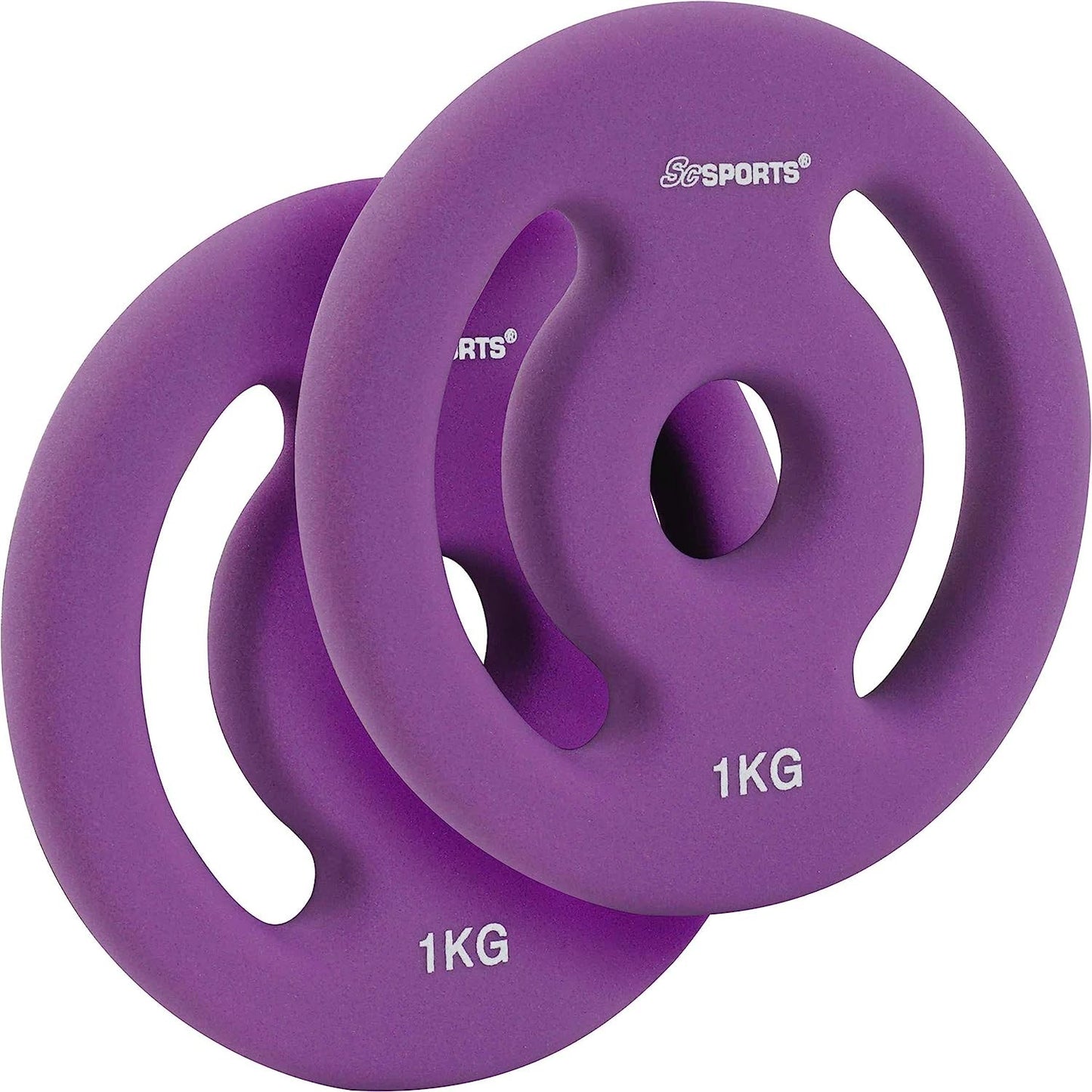 ScSPORTS Halterset 32 kg Gietijzer met rubbercoating - 30 mm