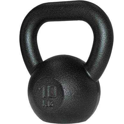 ScSPORTS Kettlebell 10 kg Gietijzer Zwart