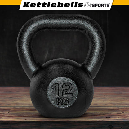 ScSPORTS Kettlebell 12 kg Fonte Noir