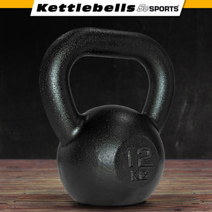 ScSPORTS Kettlebell 12 kg Fonte Noir