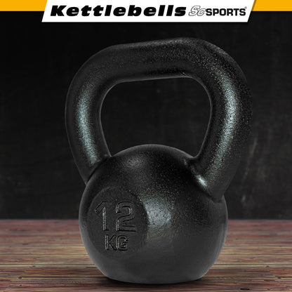 ScSPORTS Kettlebell 12 kg Fonte Noir