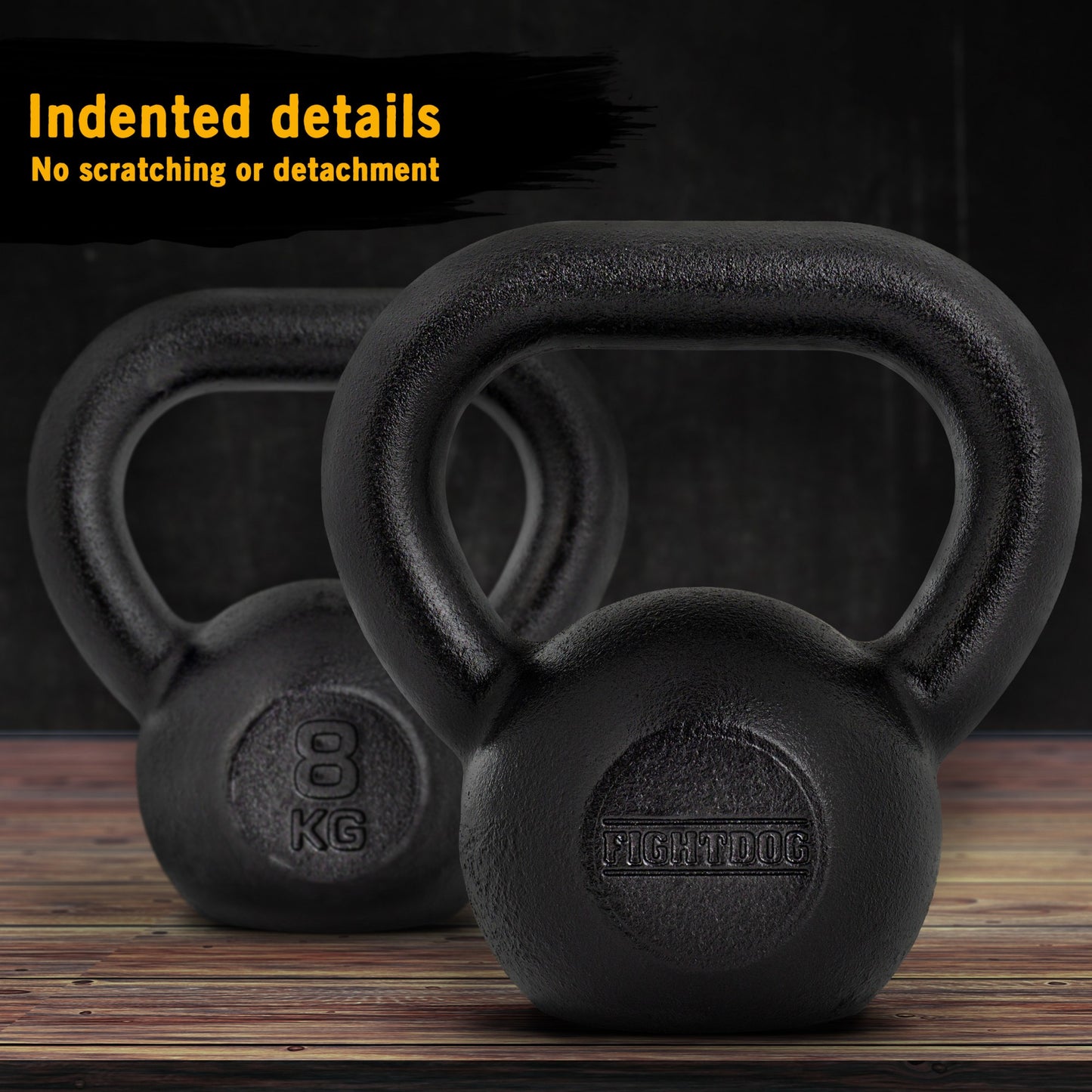 ScSPORTS Kettlebell 8 kg Fonte Noir